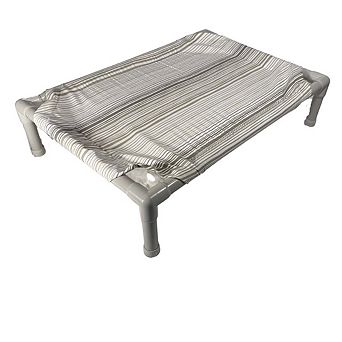 Truman + Teddy (Driftwood) Easy-to-clean Handcrafted Elevated, Cot-Style Dog Bed