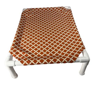 Truman + Teddy (Trellis) Easy-to-clean Handcrafted Elevated, Cot-Style Dog Bed 