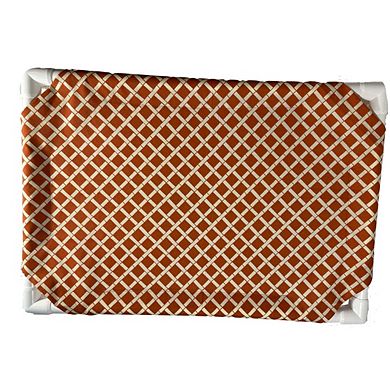 Truman + Teddy (Trellis) Easy-to-clean Handcrafted Elevated, Cot-Style Dog Bed 