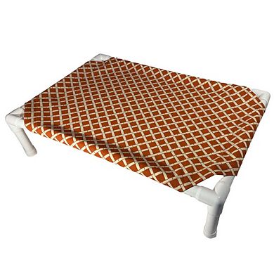 Truman + Teddy (Trellis) Easy-to-clean Handcrafted Elevated, Cot-Style Dog Bed 