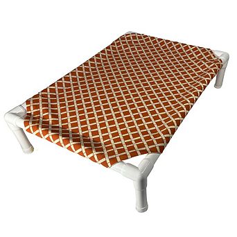 Truman + Teddy (Trellis) Easy-to-clean Handcrafted Elevated, Cot-Style Dog Bed