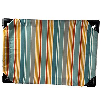 Truman + Teddy (Garden Party) Easy-to-clean Handcrafted Elevated, Cot-Style Dog Bed 