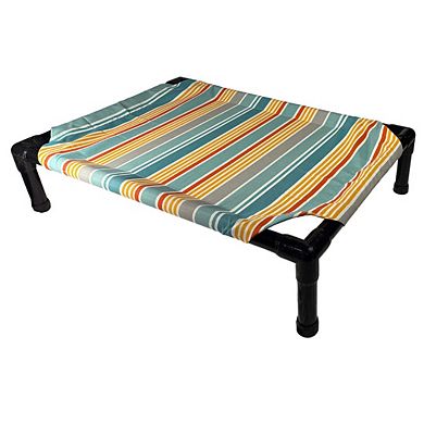 Truman + Teddy (Garden Party) Easy-to-clean Handcrafted Elevated, Cot-Style Dog Bed 
