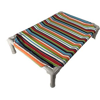 Truman + Teddy (Confetti) Easy-to-clean Handcrafted Elevated, Cot-Style Dog Bed