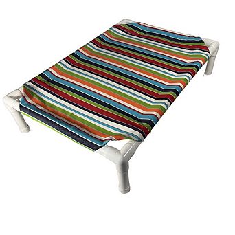 Truman + Teddy (Confetti) Easy-to-clean Handcrafted Elevated, Cot-Style Dog Bed
