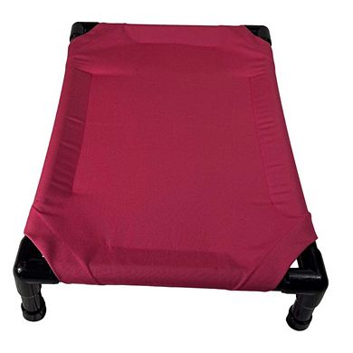 Truman + Teddy (Garnet, not Red) Easy-to-clean Handcrafted Elevated, Cot-Style Dog Bed 