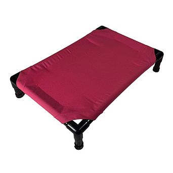 Truman + Teddy (Garnet, not Red) Easy-to-clean Handcrafted Elevated, Cot-Style Dog Bed