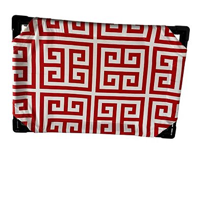 Truman + Teddy (Take Me to Greece) Easy-to-clean Handcrafted Elevated, Cot-Style Dog Bed 