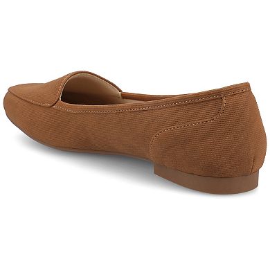 Journee Noelia Women's Square Toe Ballet Flats In Regular & Wide Width