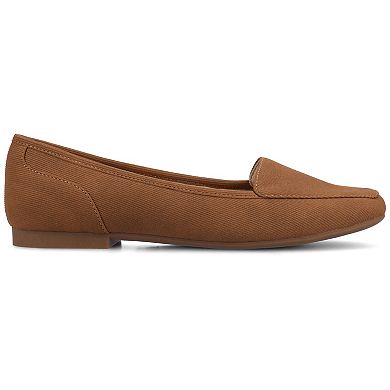 Journee Noelia Women's Square Toe Ballet Flats In Regular & Wide Width