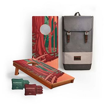 1ft x 2ft National Park Mahogany Pathfinder Cornhole Board Set