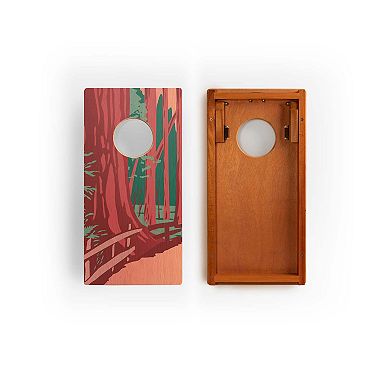 1ft x 2ft National Park Mahogany Pathfinder Cornhole Board Set