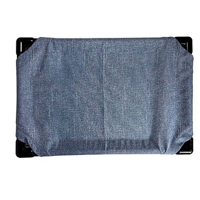 Truman + Teddy (Denim Days) Easy-to-clean Handcrafted Elevated, Cot-Style Dog Bed 