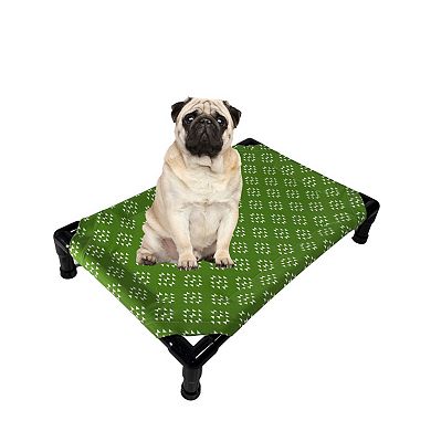 Truman + Teddy (Time for a Nap) Easy-to-clean Handcrafted Elevated, Cot-Style Dog Bed 
