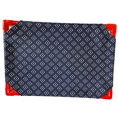 Truman + Teddy (Time for a Nap) Easy-to-clean Handcrafted Elevated, Cot-Style Dog Bed 
