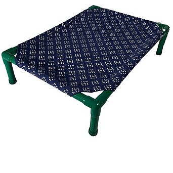 Truman + Teddy (Time for a Nap) Easy-to-clean Handcrafted Elevated, Cot-Style Dog Bed