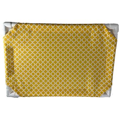 Truman + Teddy (Golden Links) Easy-to-clean Handcrafted Elevated, Cot-Style Dog Bed 