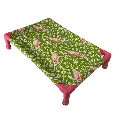 Truman + Teddy (Birdie) Easy-to-clean Handcrafted Elevated, Cot-Style Dog Bed 