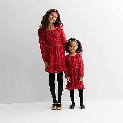 Girls 7-16 Speechless Glitter Dress & Headband in Regular and Plus Size