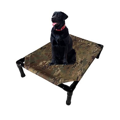 Truman + Teddy (Hide n' Seek) Easy-to-clean Handcrafted Elevated, Cot-Style Dog Bed 