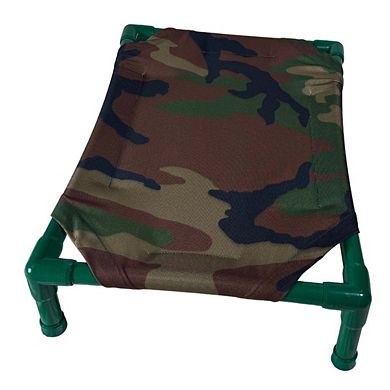 Truman + Teddy (Hide n' Seek) Easy-to-clean Handcrafted Elevated, Cot-Style Dog Bed 