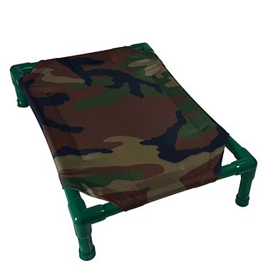 Truman + Teddy (Hide n' Seek) Easy-to-clean Handcrafted Elevated, Cot-Style Dog Bed 