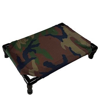 Truman + Teddy (Hide n' Seek) Easy-to-clean Handcrafted Elevated, Cot-Style Dog Bed