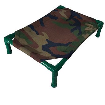 Truman + Teddy (Hide n' Seek) Easy-to-clean Handcrafted Elevated, Cot-Style Dog Bed