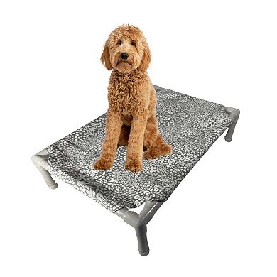 Truman + Teddy (Woodland Bounty) Easy-to-clean Handcrafted Elevated, Cot-Style Dog Bed 