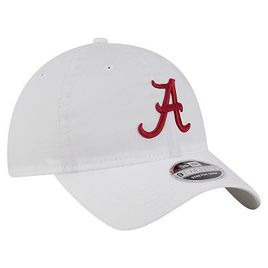 Men's New Era White Alabama Crimson Tide Active Ripstop 9TWENTY Adjustable Hat