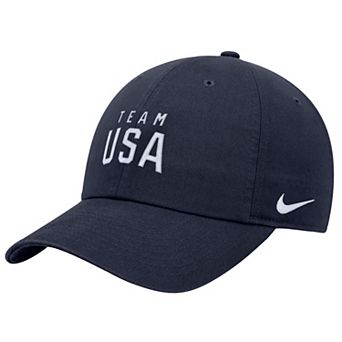 Youth Nike Navy Team USA Club Adjustable Hat