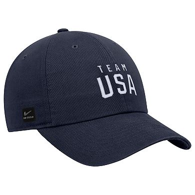 Youth Nike Navy Team USA Club Adjustable Hat