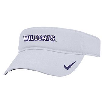 Men's Nike White Kansas State Wildcats 2025 On-Field Ace Performance Adjustable Visor