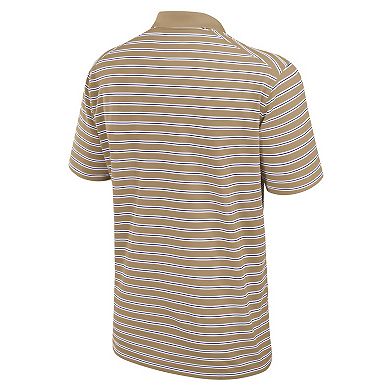 Men's Nike Tan LSU Tigers Athletic Prep Striped Performance Polo