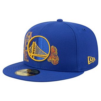 Men's New Era Royal Golden State Warriors State Stitch 59FIFTY Fitted Hat