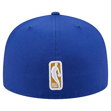 Men's New Era Royal Golden State Warriors State Stitch 59FIFTY Fitted Hat
