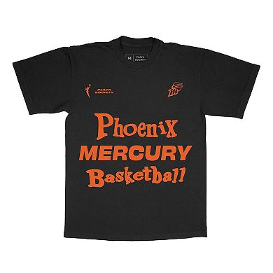Unisex Playa Society Black Phoenix Mercury Wordmark T-Shirt