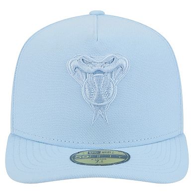 Men's New Era Light Blue Arizona Diamondbacks Color Pack A-Frame 59FIFTY Fitted Hat