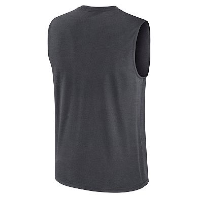 Men's Nike Charcoal Dallas Cowboys Primetime Legend Performance Muscle Tank Top