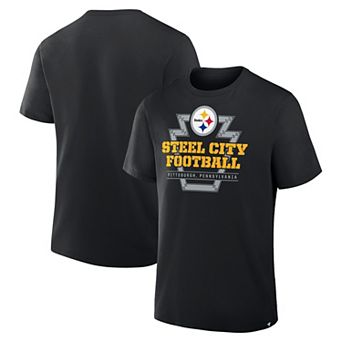 Men's Fanatics Black Pittsburgh Steelers Hometown True Favorite T-Shirt
