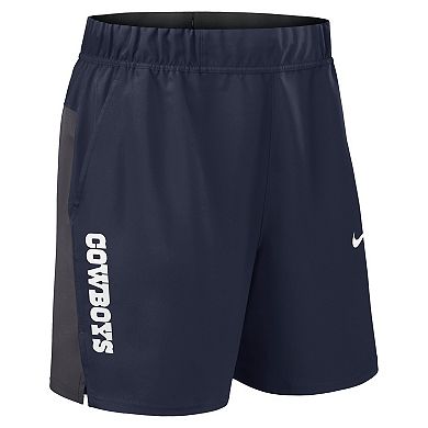 Men's Nike Navy Dallas Cowboys Woven Victory Performance Shorts