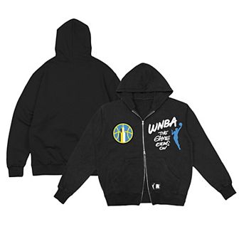 Unisex round21 Black Chicago Sky Double-Zip Hoodie