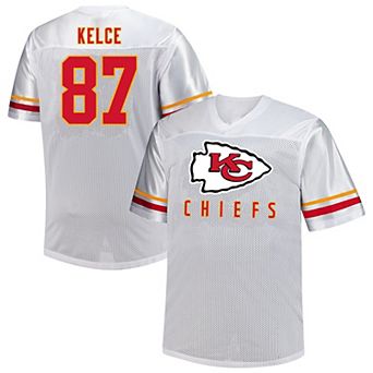 Men's Fanatics Travis Kelce White Kansas City Chiefs Big & Tall V-Neck Fashion Jersey
