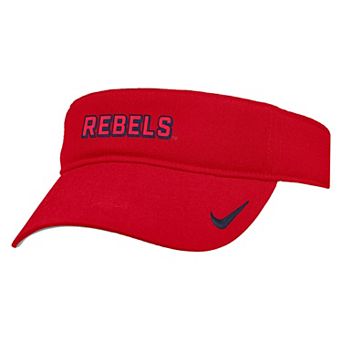 Men's Nike Red Ole Miss Rebels 2025 On-Field Ace Performance Adjustable Visor