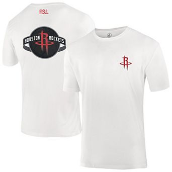 Unisex FISLL White Houston Rockets Burst Logo T-Shirt