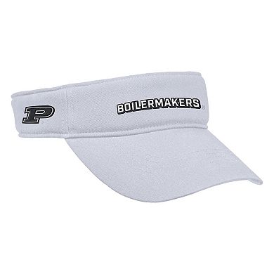 Men's Nike White Purdue Boilermakers 2025 On-Field Ace Performance Adjustable Visor
