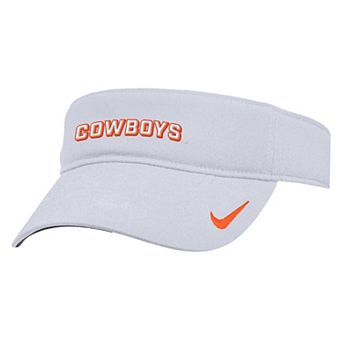 Men's Nike White Oklahoma State Cowboys 2025 On-Field Ace Performance Adjustable Visor