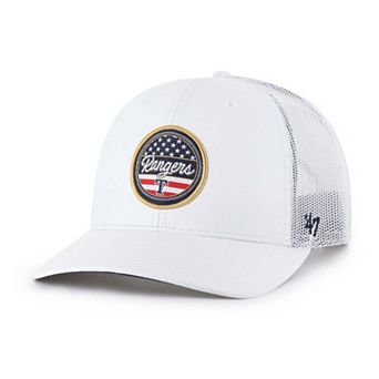 Men's '47 White Texas Rangers Homage Adjustable Trucker Hat