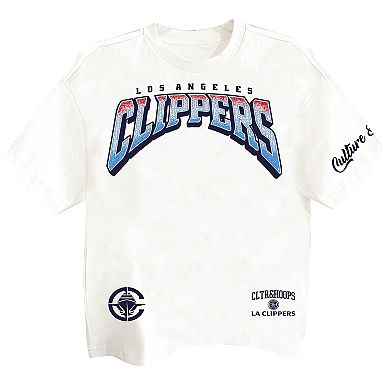 Men's Two Hype White LA Clippers Drip & Dime Collection Premium T-Shirt