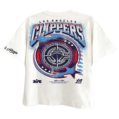 Men's Two Hype White LA Clippers Drip & Dime Collection Premium T-Shirt